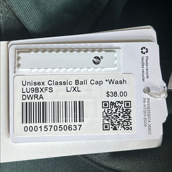 🆕 LULULEMON Classic Ball Cap *Wash Rainforest Green NWT Size L/XL - Picture 13 of 16